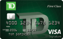 TD First ClassSM Visa Signature ® Credit Card is not available - Credit-Land.com